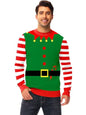 AOBUTE Unisex Adult Matching Christmas Sweater Ugly Xmas Women Men Pullover Tops