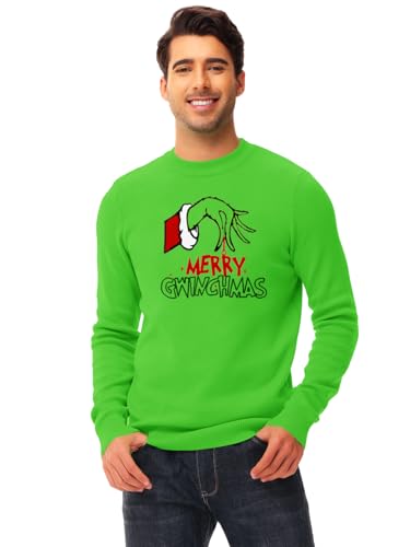 AOBUTE Unisex Adult Matching Christmas Sweater Ugly Xmas Women Men Pullover Tops