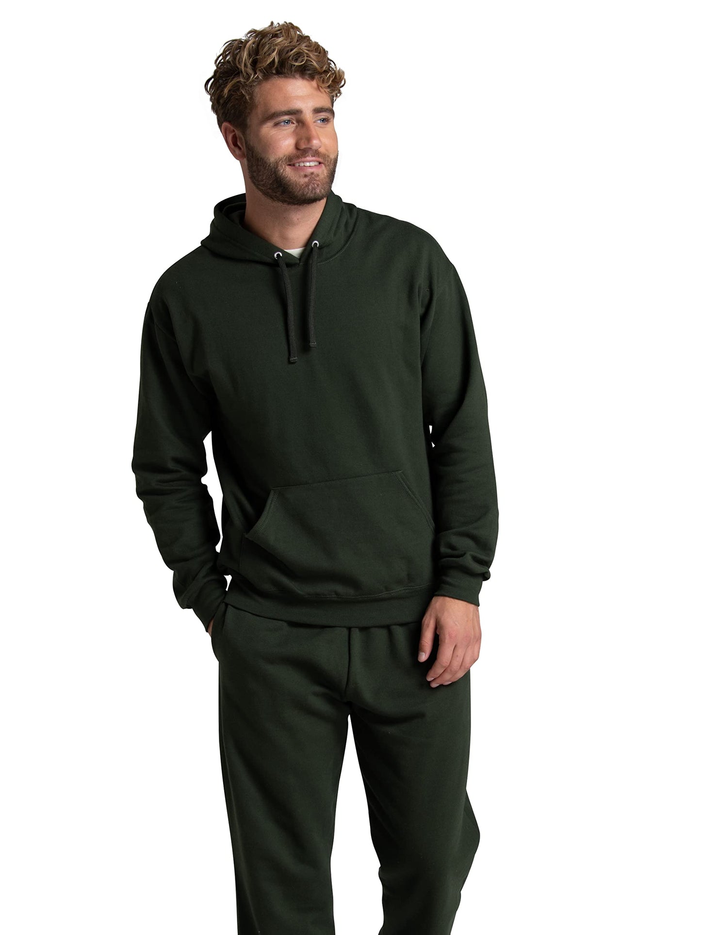 Fruit of the Loom Men's Eversoft Fleece Hoodies, Moisture Wicking & Breathable, Pullover Hooded Sweatshirt