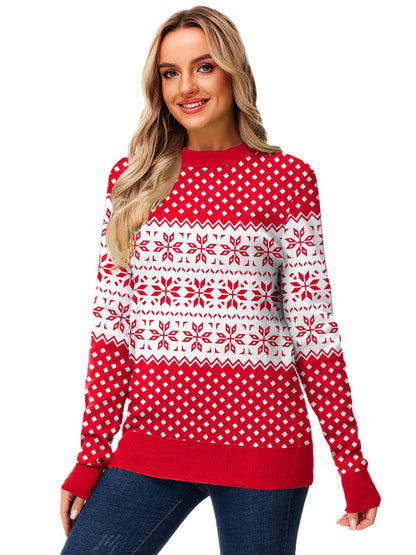 AOBUTE Unisex Adult Matching Christmas Sweater Ugly Xmas Women Men Pullover Tops