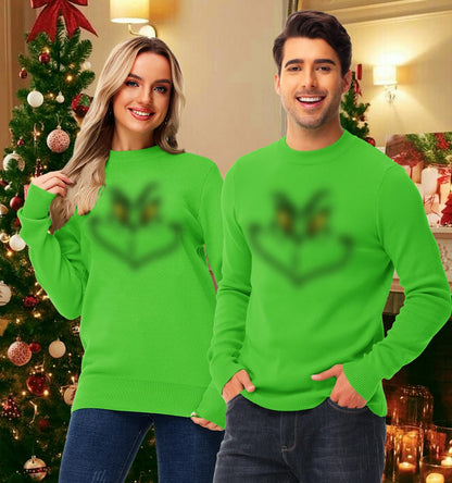 AOBUTE Unisex Adult Matching Christmas Sweater Ugly Xmas Women Men Pullover Tops