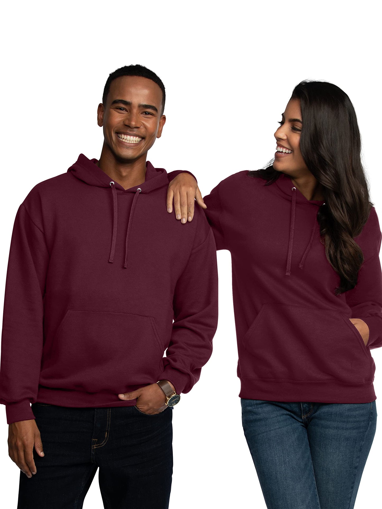 Fruit of the Loom Men's Eversoft Fleece Hoodies, Moisture Wicking & Breathable, Pullover Hooded Sweatshirt