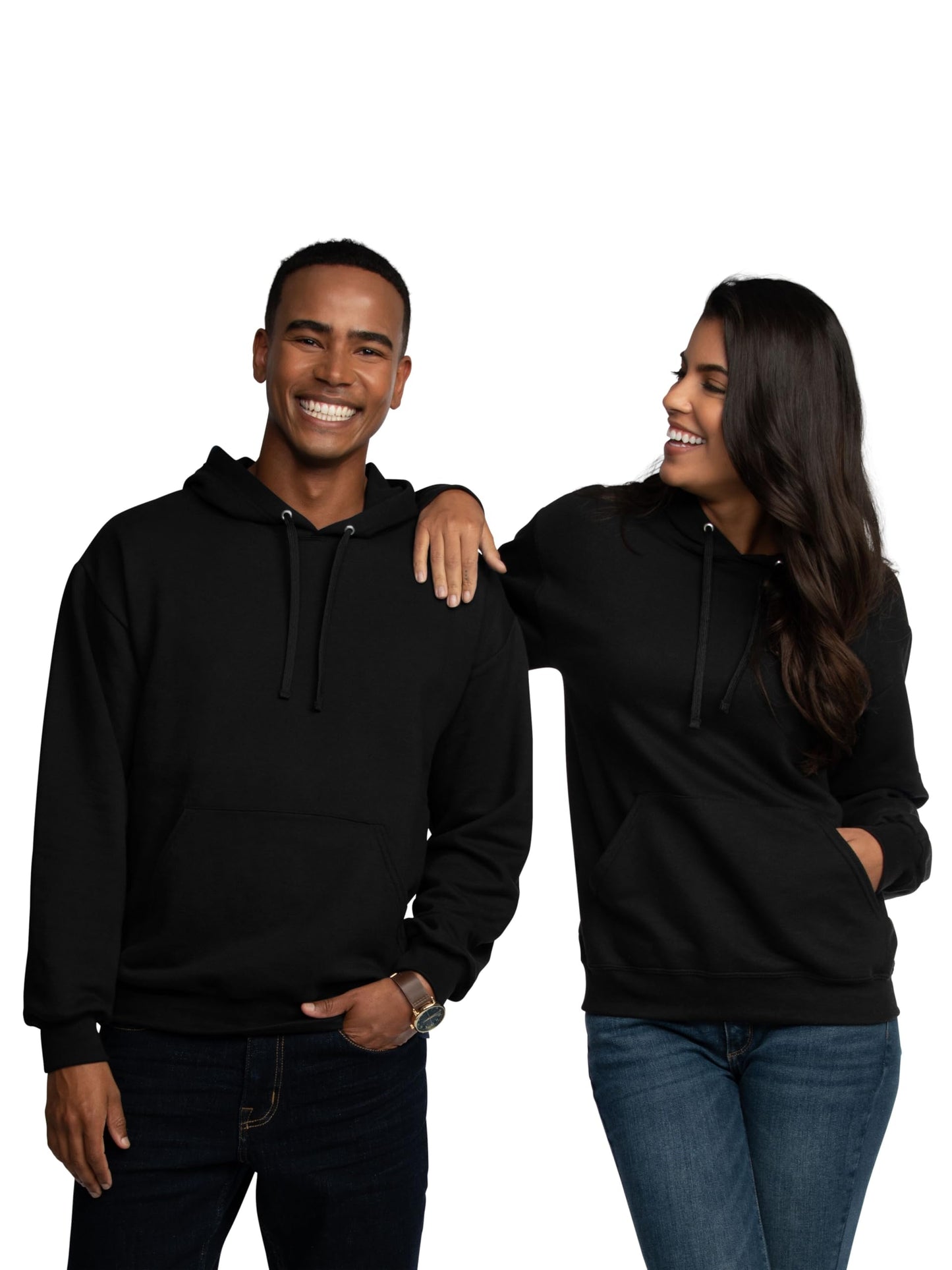 Fruit of the Loom Men's Eversoft Fleece Hoodies, Moisture Wicking & Breathable, Pullover Hooded Sweatshirt