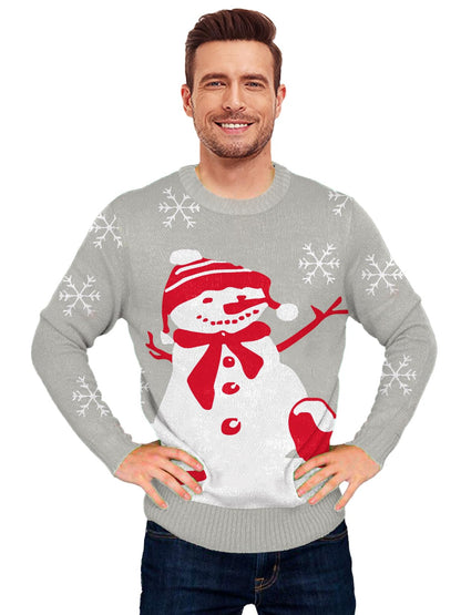 AOBUTE Unisex Adult Matching Christmas Sweater Ugly Xmas Women Men Pullover Tops