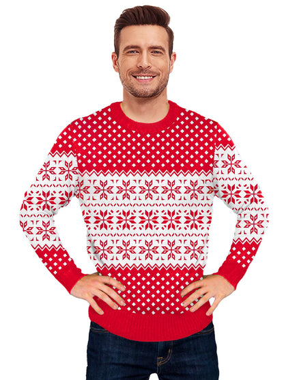 AOBUTE Unisex Adult Matching Christmas Sweater Ugly Xmas Women Men Pullover Tops