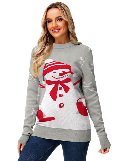 AOBUTE Unisex Adult Matching Christmas Sweater Ugly Xmas Women Men Pullover Tops