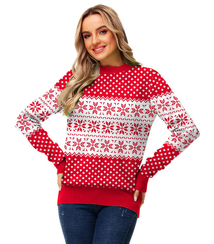 AOBUTE Unisex Adult Matching Christmas Sweater Ugly Xmas Women Men Pullover Tops