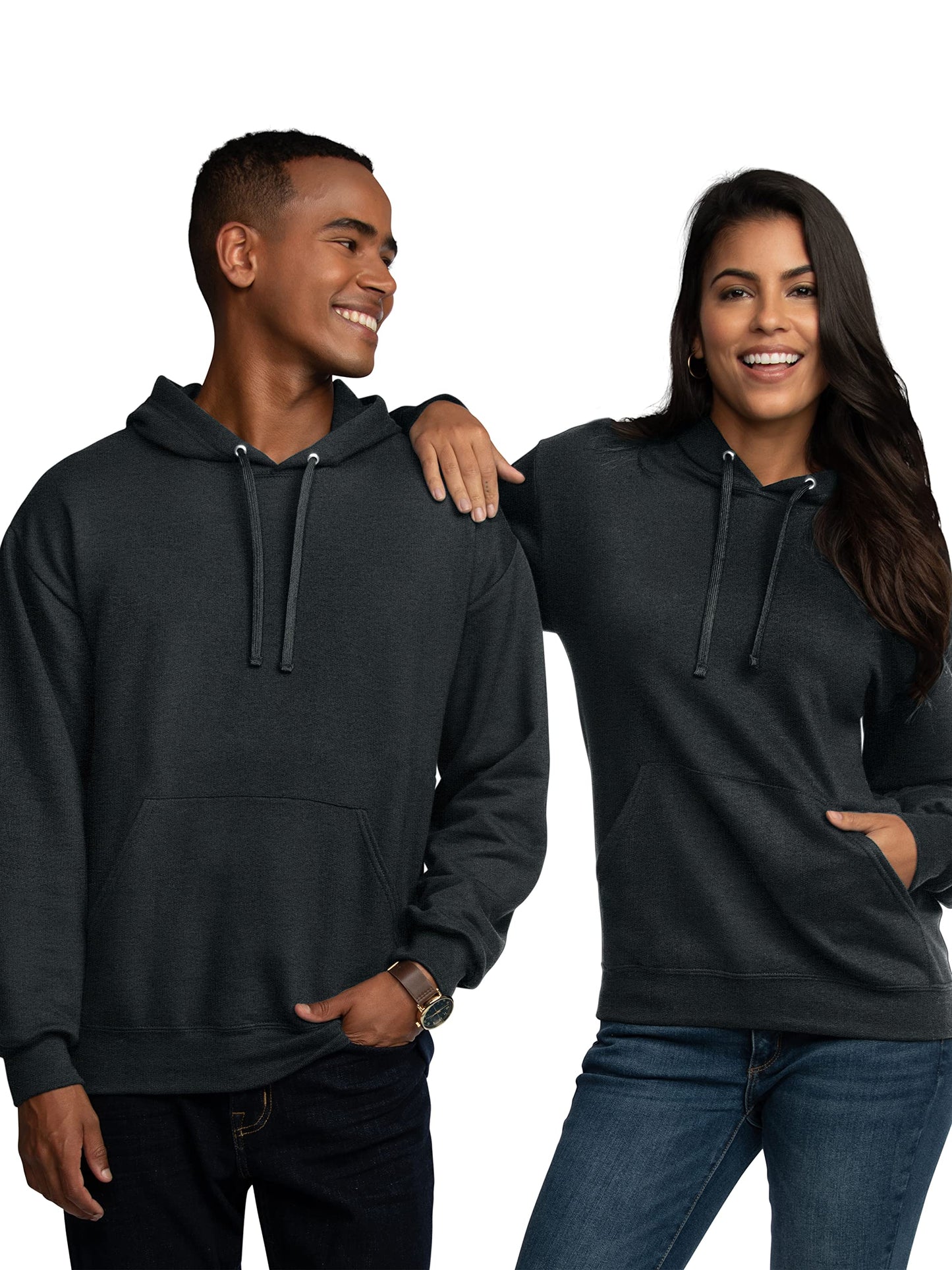 Fruit of the Loom Men's Eversoft Fleece Hoodies, Moisture Wicking & Breathable, Pullover Hooded Sweatshirt